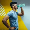 Gourde de sport bouchon avec paille 900 ml