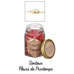 Bougie parfumée en bocal avec bijou surprise