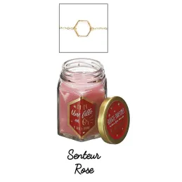 Bougie parfumée en bocal avec bijou surprise