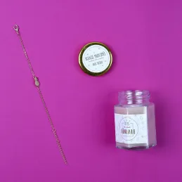 Bougie parfumée en bocal avec bijou surprise