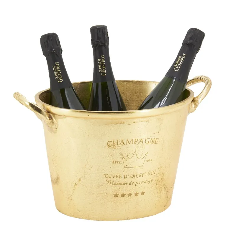 Seau à champagne doré