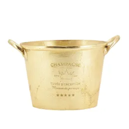 Seau à champagne doré