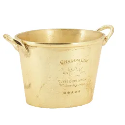 Seau à champagne doré