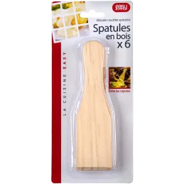 Set de 6 spatules à raclette en bois