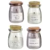 Bougies parfumées couvercle en liège 8.5 cm (Lot de 4)