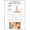 Bougies parfumées couvercle en liège 8.5 cm (Lot de 4)