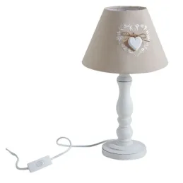 Lampe de chevet en bois Romantique