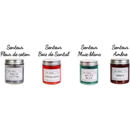 Bougies parfumées en pot Lab 8 cm (Lot de 4)