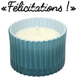 Bougie parfumée message caché 6 cm