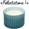 Bougie parfumée message caché 6 cm