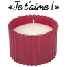 Bougie parfumée message caché 6 cm