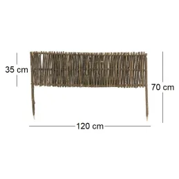 Bordure en noisetier