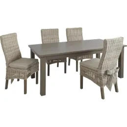 Table en bois noir 6 personnes