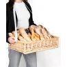 Manne en osier naturel avec passe-main