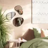 Set de 3 miroirs finition métallique Hubba