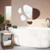Set de 3 miroirs finition métallique Hubba