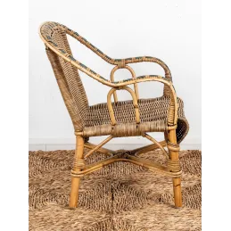 Fauteuil enfant en rotin Crapaud