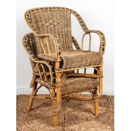 Fauteuil enfant en rotin Crapaud
