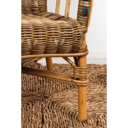 Fauteuil enfant en rotin Crapaud