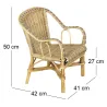 Fauteuil enfant en rotin Crapaud