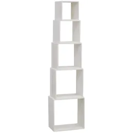 Étagères cube en bois de paulownia (Lot de 5)
