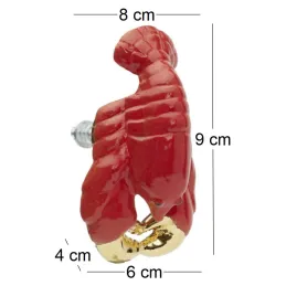 Bouton de porte animal en porcelaine