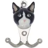 Patère animal en porcelaine 2 crochets