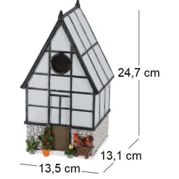 Nichoir à mésange en polyrésine et bois contreplaqué