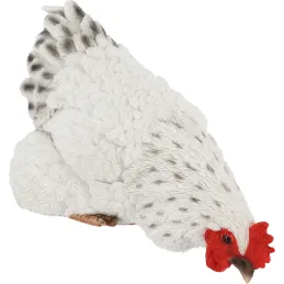 Poules décoratives à poser en polyrésine (Lot de 3)