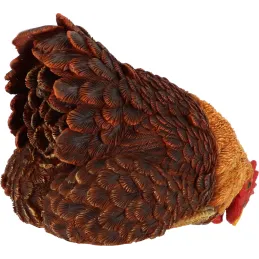 Poules décoratives à poser en polyrésine (Lot de 3)