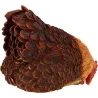 Poules décoratives à poser en polyrésine (Lot de 3)