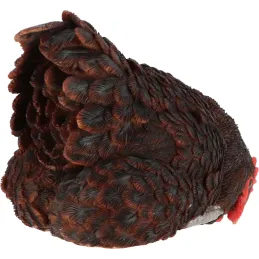 Poules décoratives à poser en polyrésine (Lot de 3)