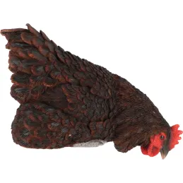 Poules décoratives à poser en polyrésine (Lot de 3)