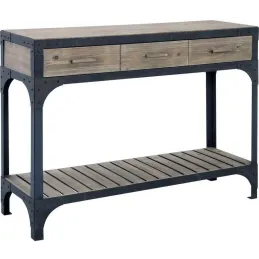 Console bois et métal Loft