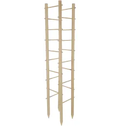 Support en bois de pin pour plantes 4 piquets