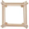 Support en bois de pin pour plantes 4 piquets