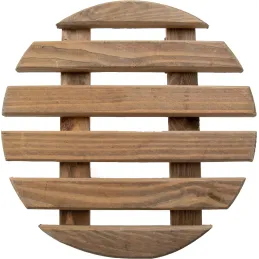 Support à roulettes en bois pour plantes d'intérieur