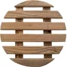 Support à roulettes en bois pour plantes d'intérieur