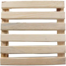 Support à roulettes en bois pour plantes d'intérieur