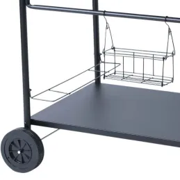Chariot à plancha en acier 70 x 50 cm