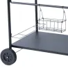 Chariot à plancha en acier 70 x 50 cm