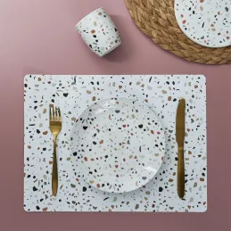 Set de table effet terrazzo 40 x 30 cm (Lot de 6)