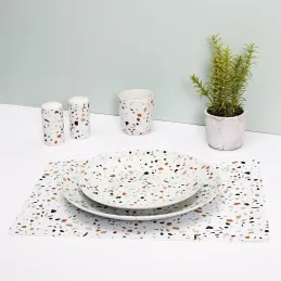 Set de table effet terrazzo 40 x 30 cm (Lot de 6)