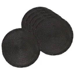 Set de table rond avec franges 38 cm
