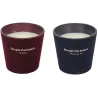 Bougie parfumée 3 mèches Velours (Lot de 2)