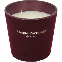 Bougie parfumée 3 mèches Velours (Lot de 2)