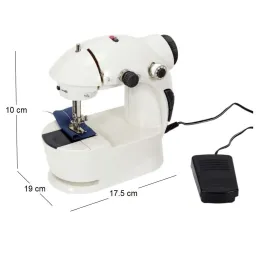 Mini machine à coudre avec table d'extension