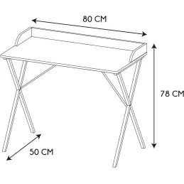 Bureau en métal et MDF Terrazzo