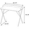 Bureau en métal et MDF Terrazzo