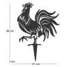 Oiseau sur pique coq gaulois emblème de la France